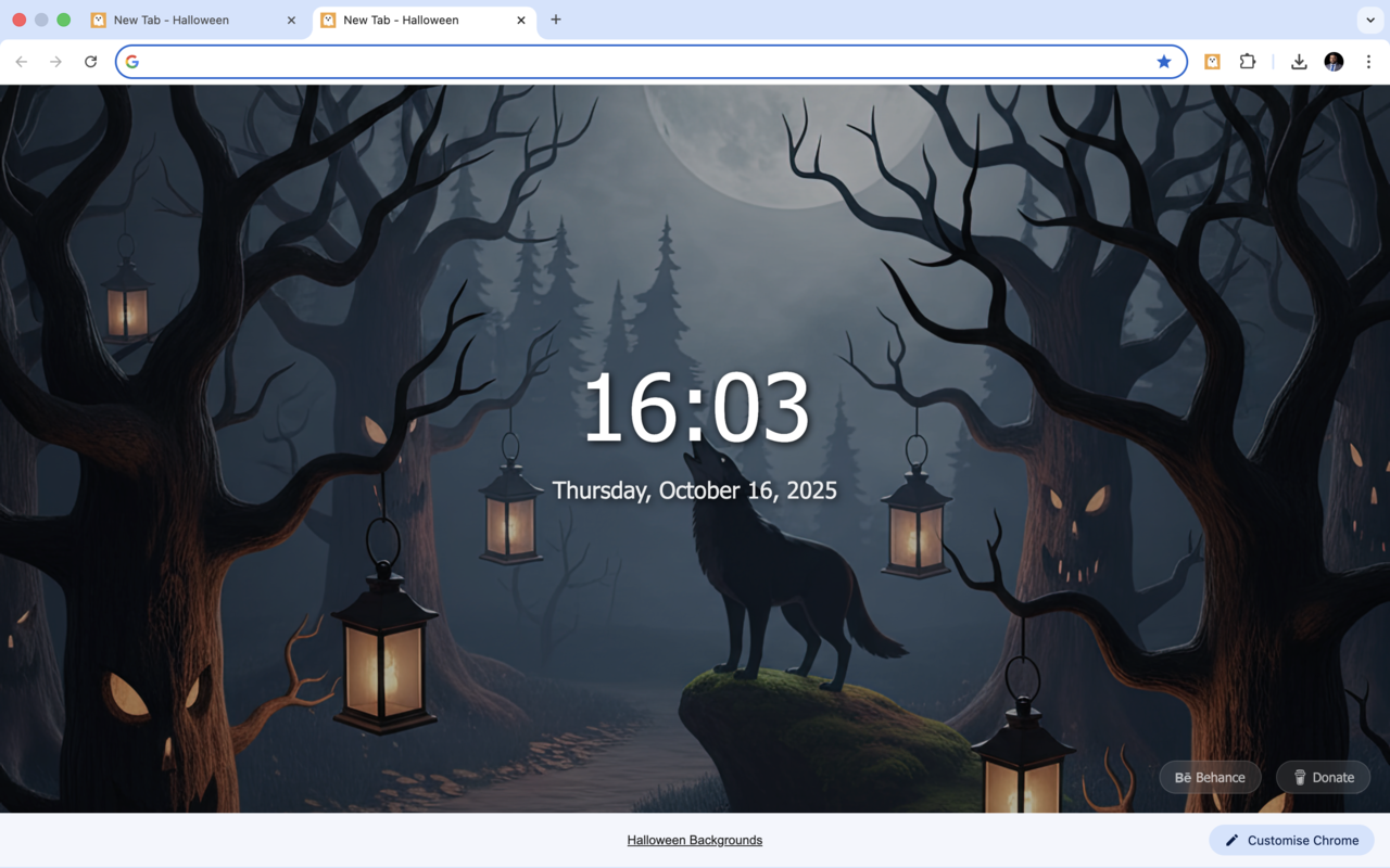 Halloween Backgrounds chrome谷歌浏览器插件_扩展第3张截图
