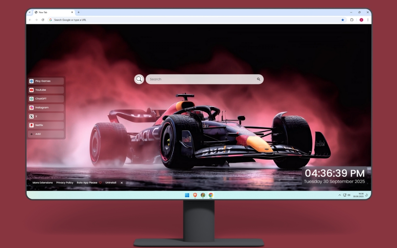 Formula 1 Red Bull Car Live Wallpaper chrome谷歌浏览器插件_扩展第2张截图