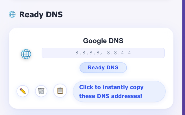 DNS Configuration Manager chrome谷歌浏览器插件_扩展第3张截图