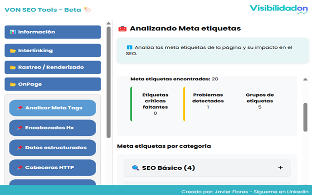 VON SEO Tools chrome谷歌浏览器插件_扩展第1张截图