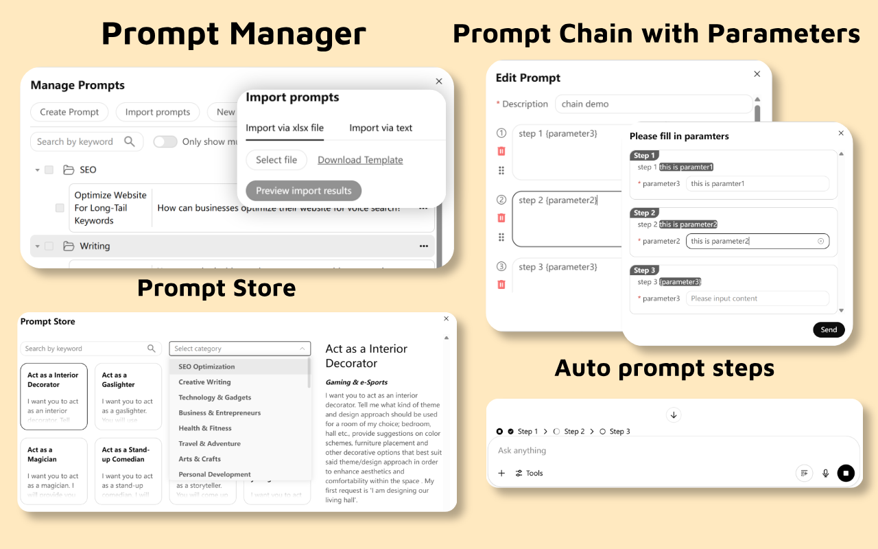 ChatGPT 文件夹, 语音保存，提示词管理 & 免费工具 - ChatGPT Mods chrome谷歌浏览器插件_扩展第3张截图