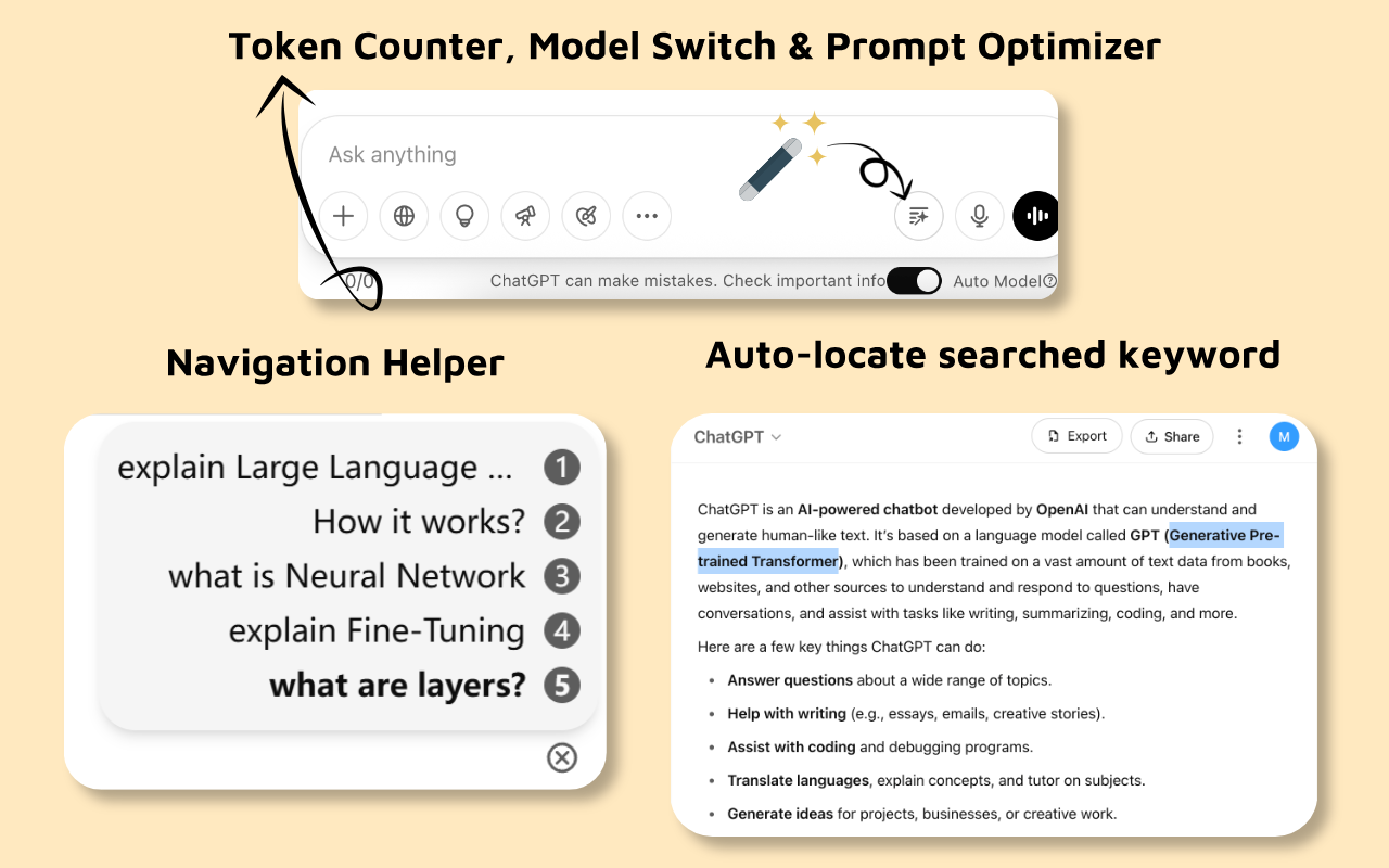 ChatGPT 文件夹, 语音保存，提示词管理 & 免费工具 - ChatGPT Mods chrome谷歌浏览器插件_扩展第4张截图