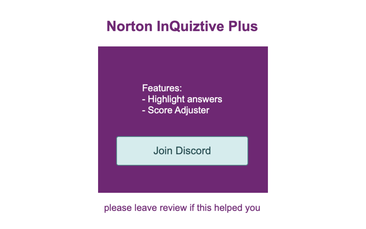 Norton InQuizitive Plus chrome谷歌浏览器插件_扩展第1张截图