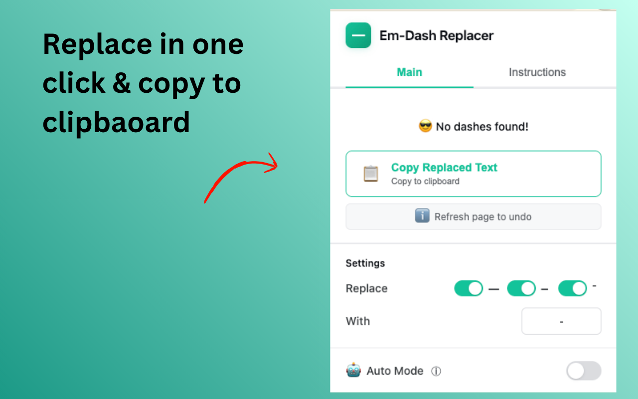 Em-Dash Replacer chrome谷歌浏览器插件_扩展第1张截图