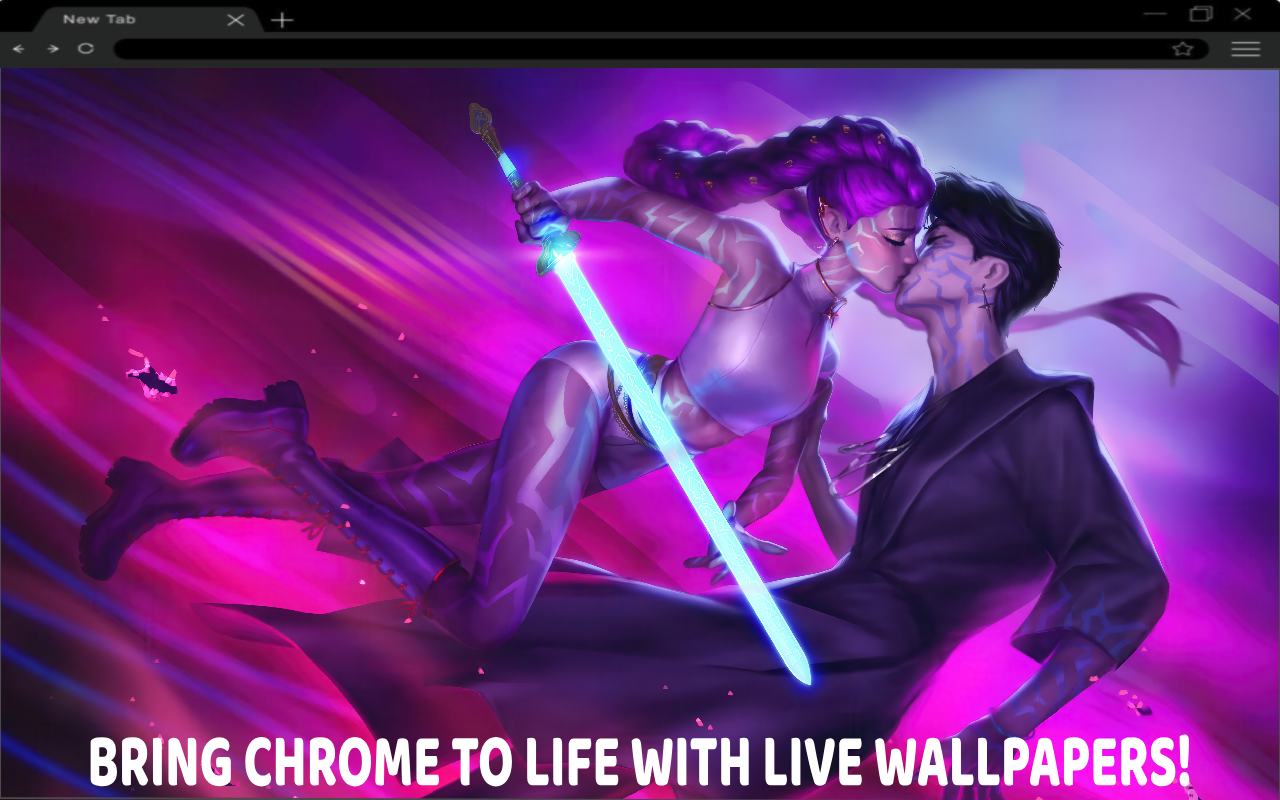 Rumi Jinu Kissing Kpop Demon Live Wallpaper chrome谷歌浏览器插件_扩展第1张截图