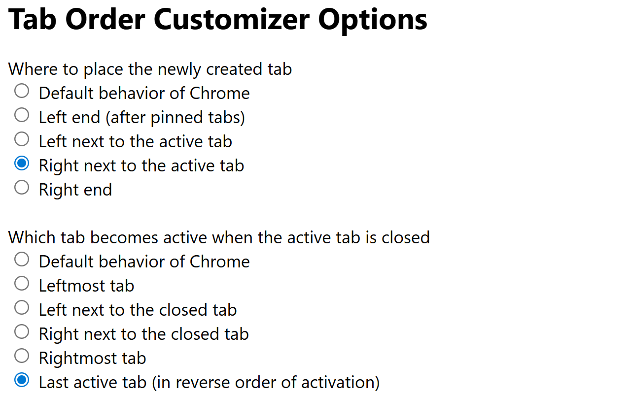 Tab Order Customizer chrome谷歌浏览器插件_扩展第2张截图