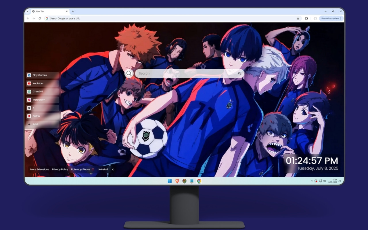 Team Z - Blue Lock Live Wallpaper chrome谷歌浏览器插件_扩展第1张截图