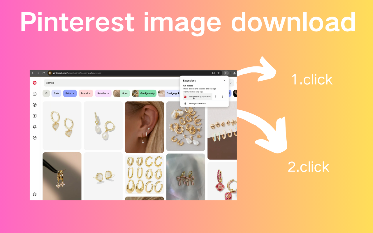 Pinterest 图片下载器 chrome谷歌浏览器插件_扩展第4张截图