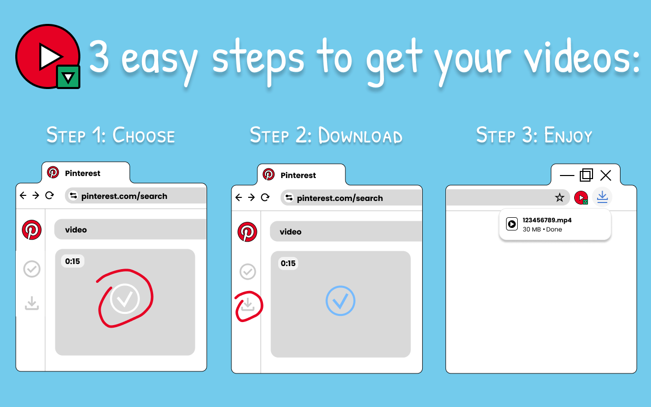 Pinterest 视频下载器 chrome谷歌浏览器插件_扩展第1张截图