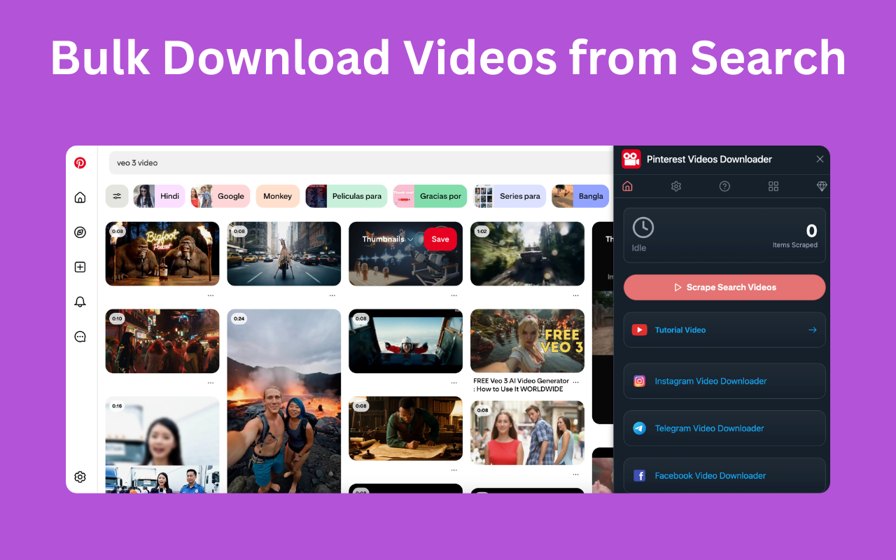 Pinterest Videos Downloader chrome谷歌浏览器插件_扩展第4张截图