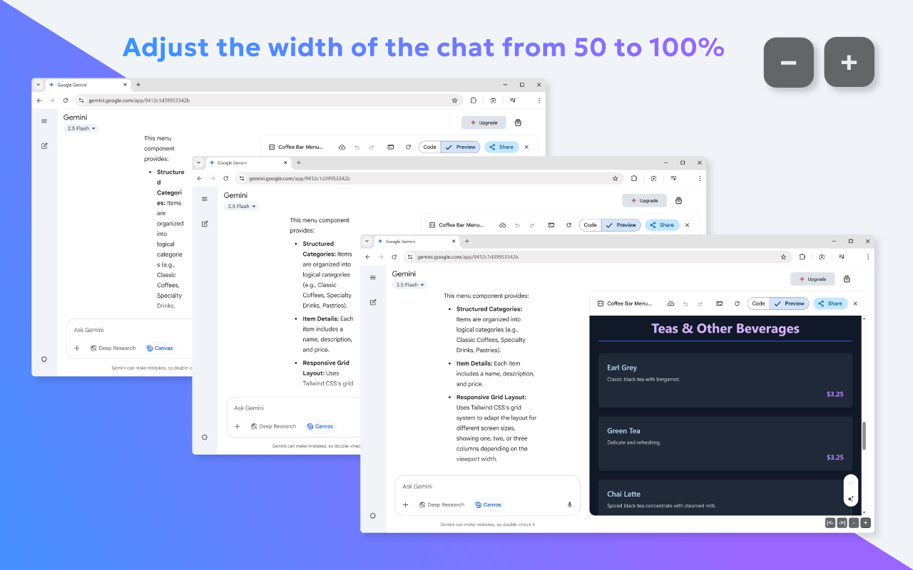 Gemini Better UI chrome谷歌浏览器插件_扩展第1张截图