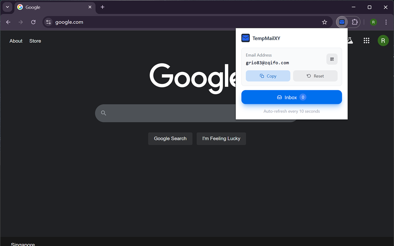 Temp Mail XY - 一次性临时邮箱 chrome谷歌浏览器插件_扩展第2张截图