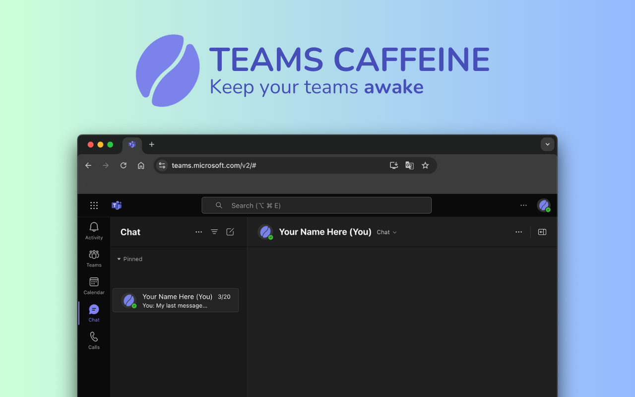 Teams Caffeine chrome谷歌浏览器插件_扩展第2张截图