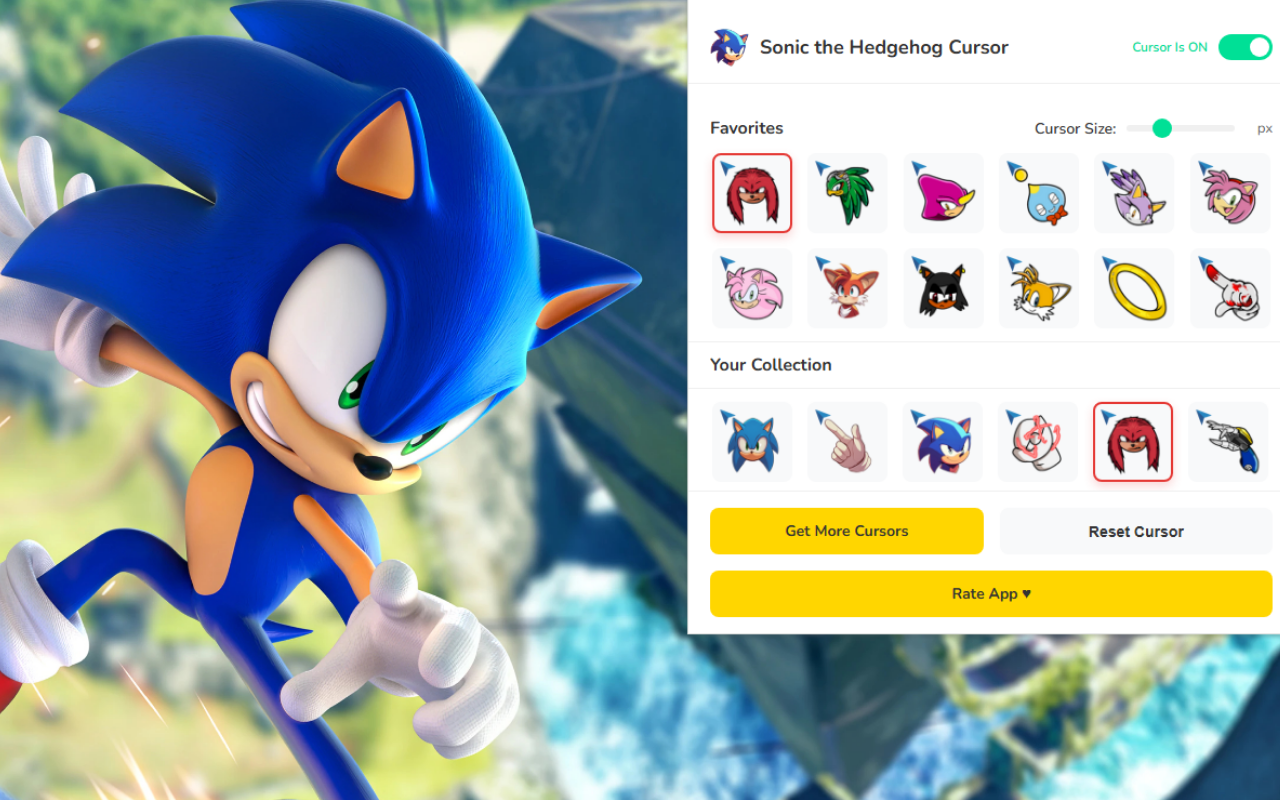 Sonic the Hedgehog Cursor ★ Custom Cursor for Chrome™ chrome谷歌浏览器插件_扩展第5张截图