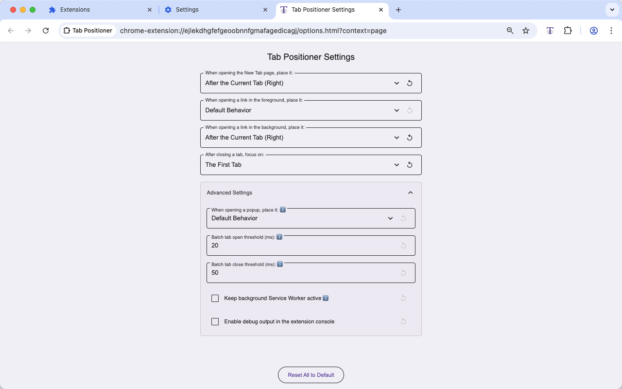 Tab Positioner chrome谷歌浏览器插件_扩展第3张截图
