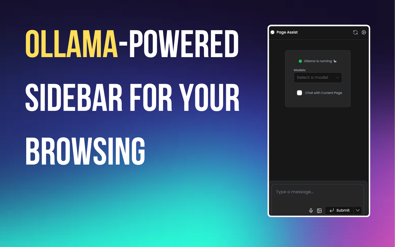Page Assist - 本地 AI 模型的 Web UI chrome谷歌浏览器插件_扩展第1张截图