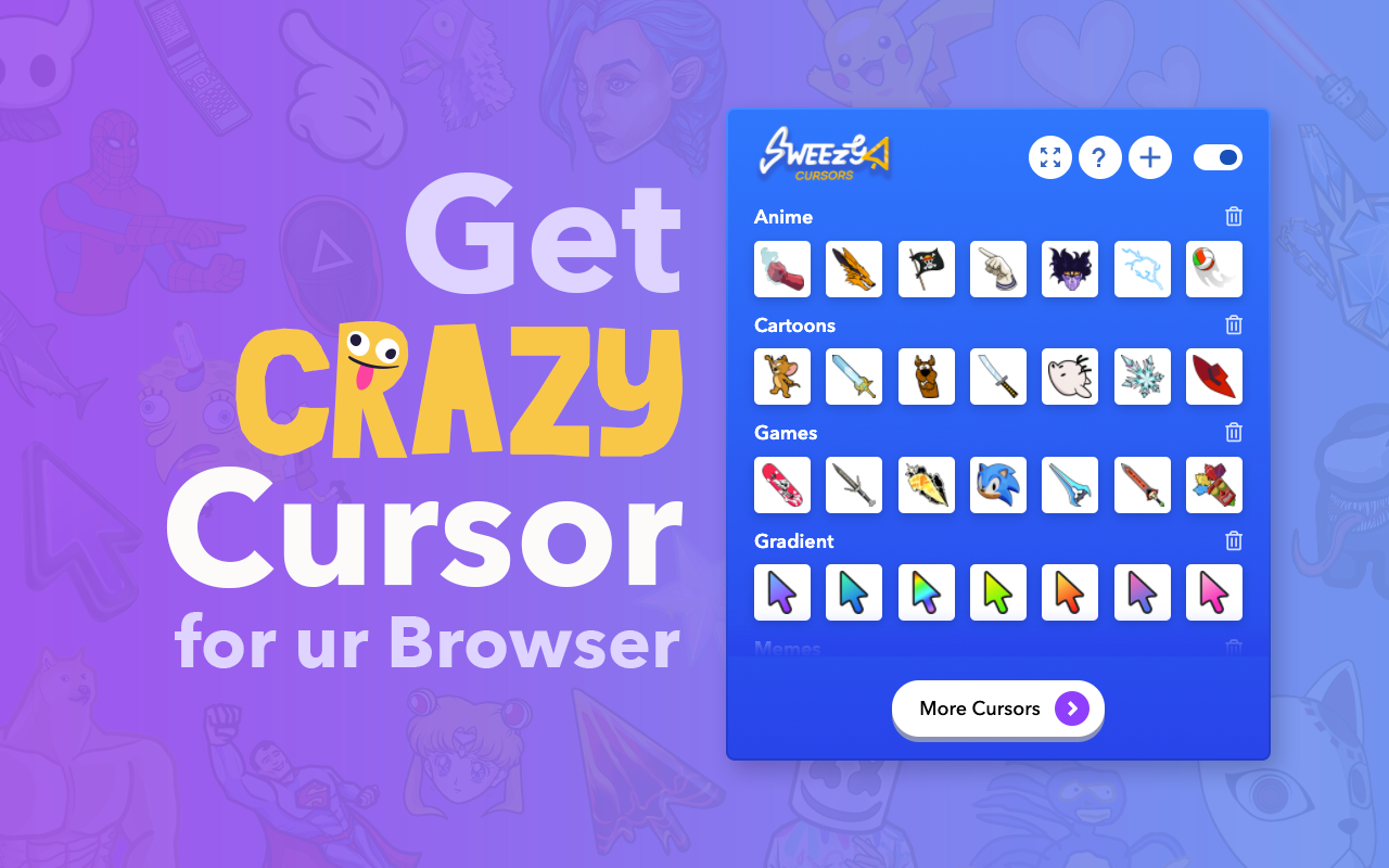 Sweezy Cursors ★ Chrome 的自定义光标 chrome谷歌浏览器插件_扩展第3张截图