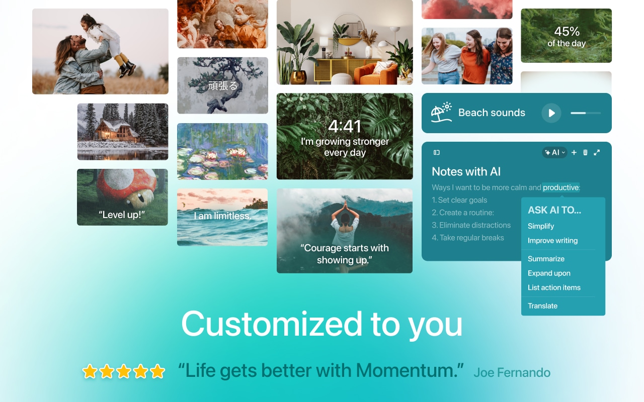 Momentum chrome谷歌浏览器插件_扩展第3张截图