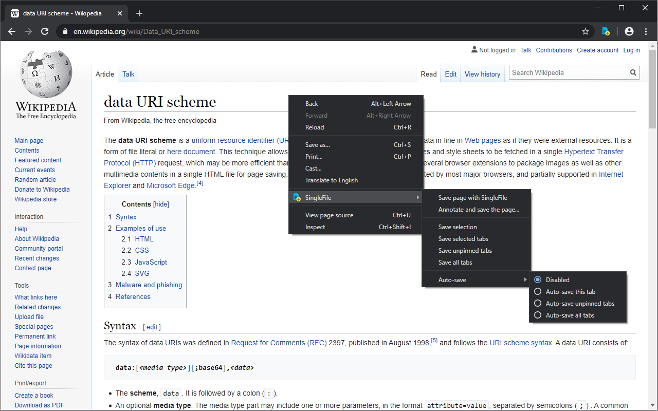 SingleFile chrome谷歌浏览器插件_扩展第2张截图