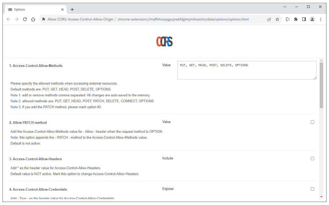 Allow CORS: Access-Control-Allow-Origin chrome谷歌浏览器插件_扩展第3张截图