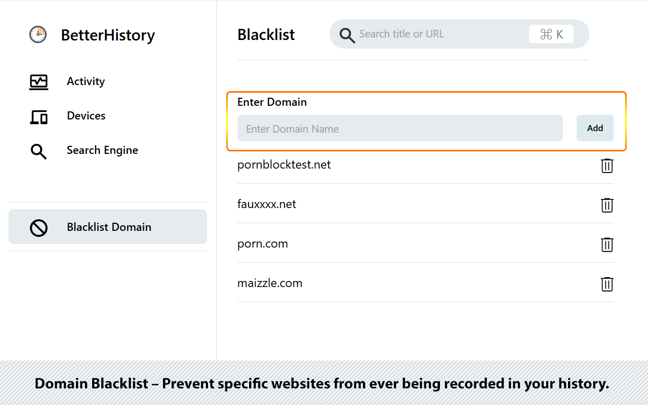 Better History | 管理、导出与删除历史记录 chrome谷歌浏览器插件_扩展第4张截图