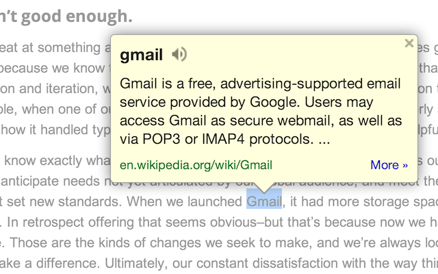 Google Dictionary (by Google) chrome谷歌浏览器插件_扩展第3张截图