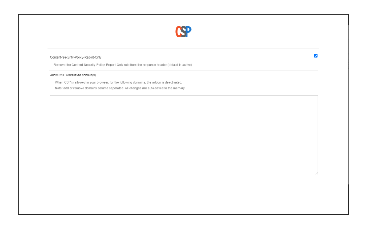 Allow CSP: Content-Security-Policy chrome谷歌浏览器插件_扩展第2张截图