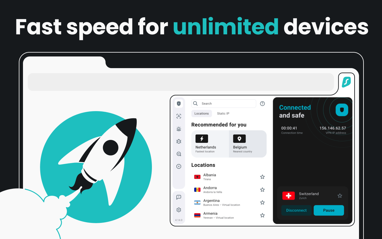 Surfshark  Extension chrome谷歌浏览器插件_扩展第4张截图
