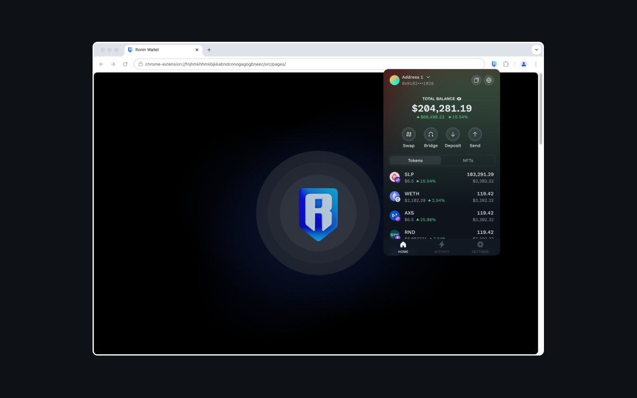 Ronin Wallet chrome谷歌浏览器插件_扩展第1张截图