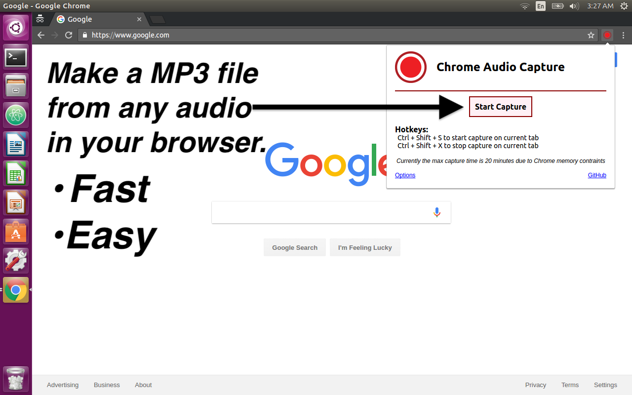 Chrome Audio Capture chrome谷歌浏览器插件_扩展第1张截图