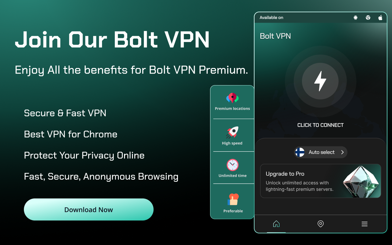 Bolt  & Proxy - Free  for Chrome chrome谷歌浏览器插件_扩展第1张截图