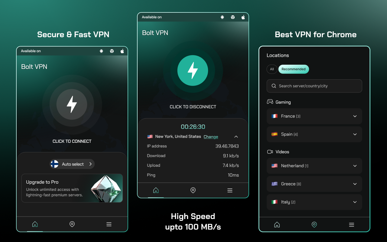 Bolt  & Proxy - Free  for Chrome chrome谷歌浏览器插件_扩展第3张截图