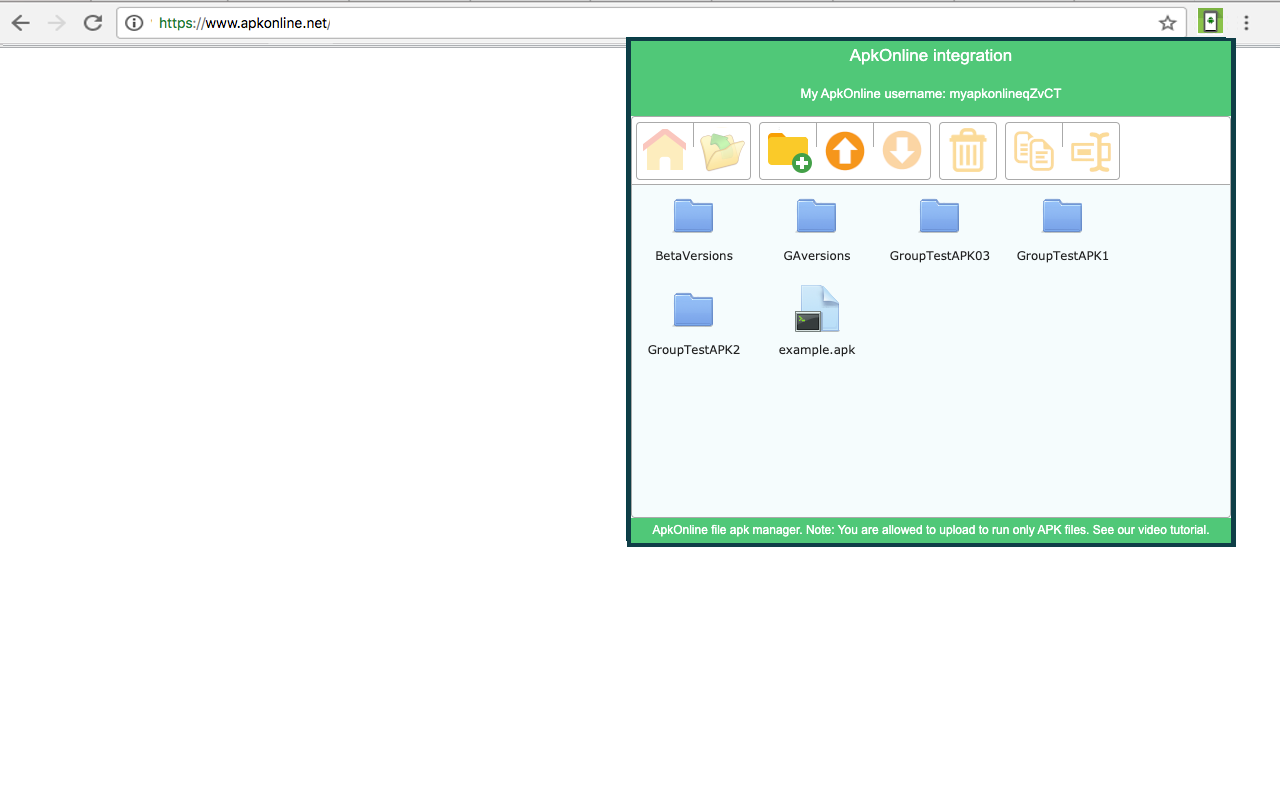 ApkOnline Android 模拟器的 APK 管理器 chrome谷歌浏览器插件_扩展第1张截图