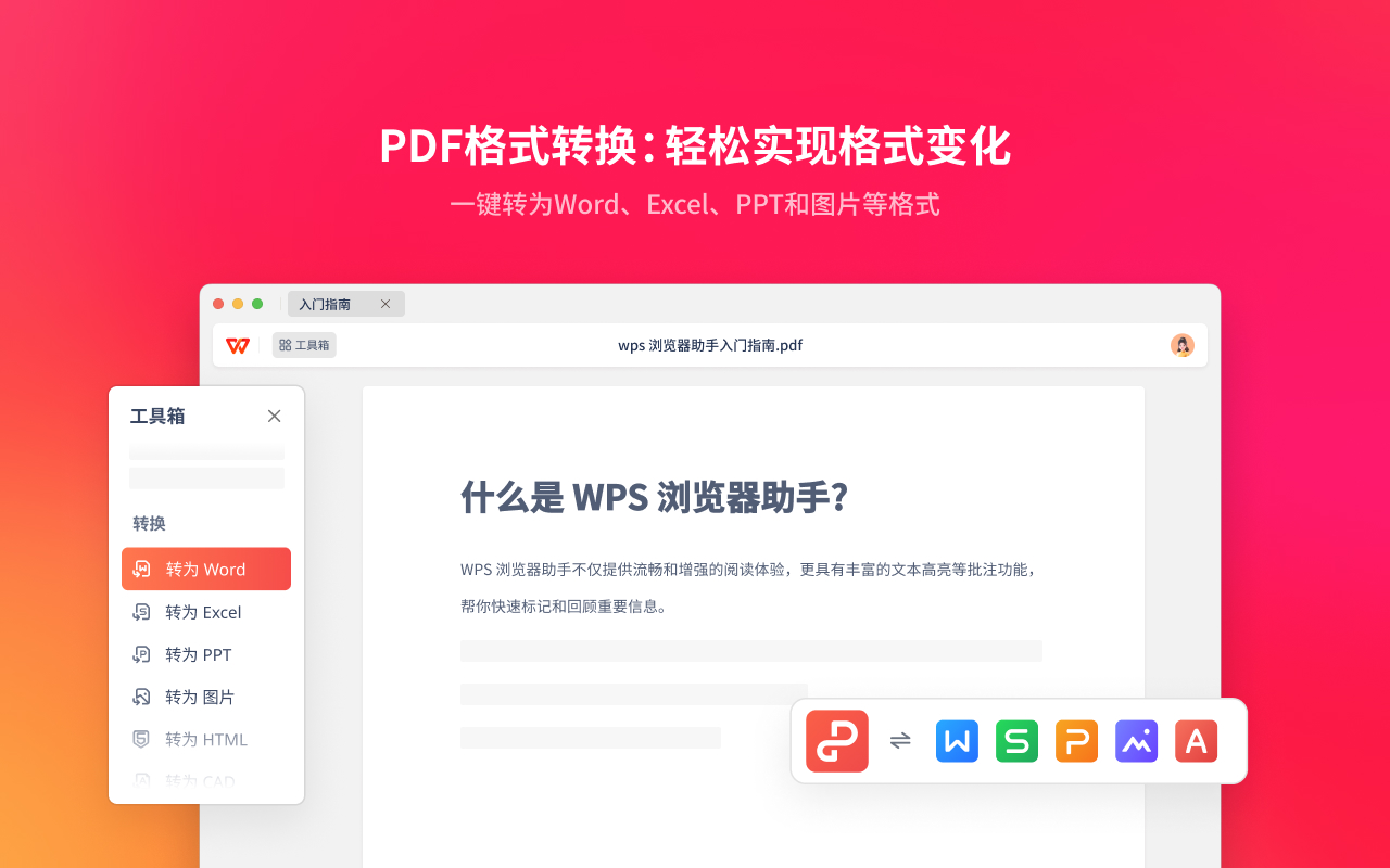 WPS浏览器助手：网页AI总结，文档在线阅读编辑 chrome谷歌浏览器插件_扩展第2张截图