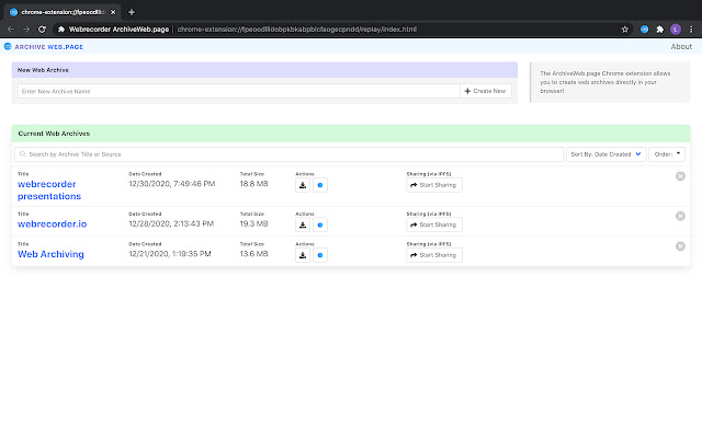 Webrecorder ArchiveWeb.page chrome谷歌浏览器插件_扩展第3张截图