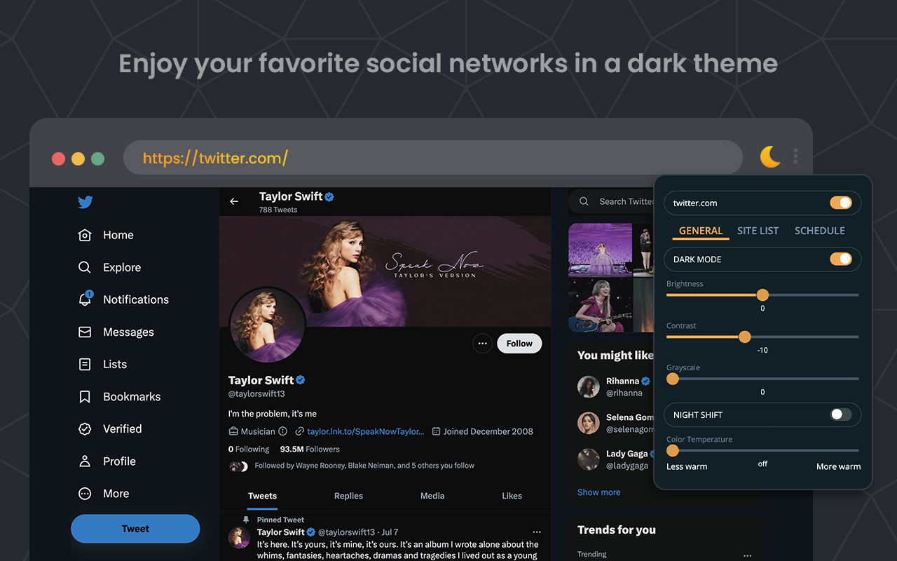 深色模式 - Сhrome 的深色閱讀器 chrome谷歌浏览器插件_扩展第2张截图
