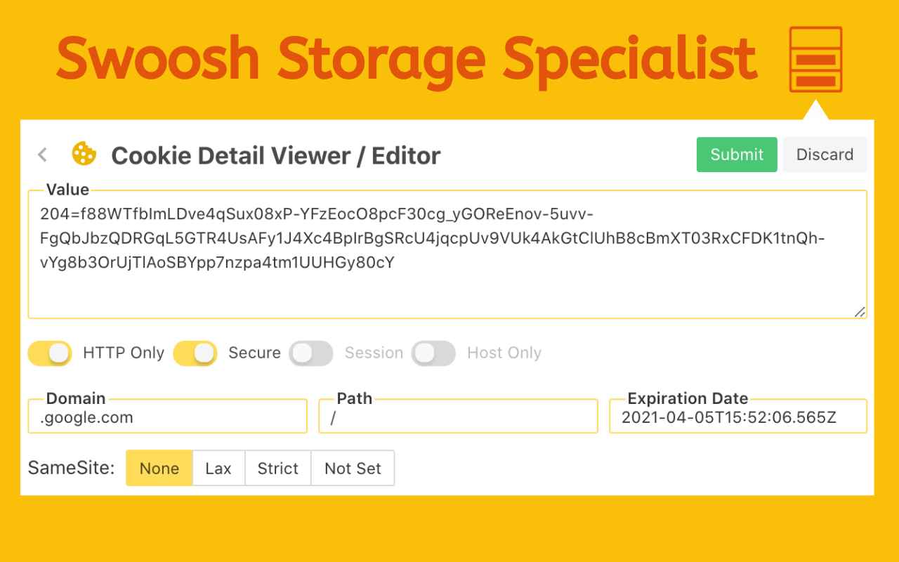 Swoosh Cookie and Local Storage Specialist chrome谷歌浏览器插件_扩展第1张截图