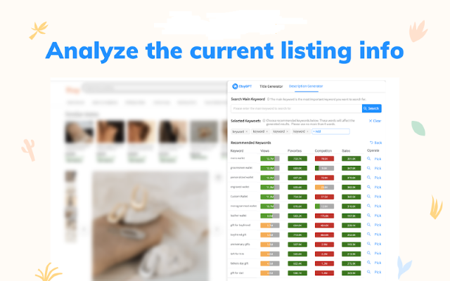 GPT for Ecom - AI生成商品标题和描述 chrome谷歌浏览器插件_扩展第3张截图