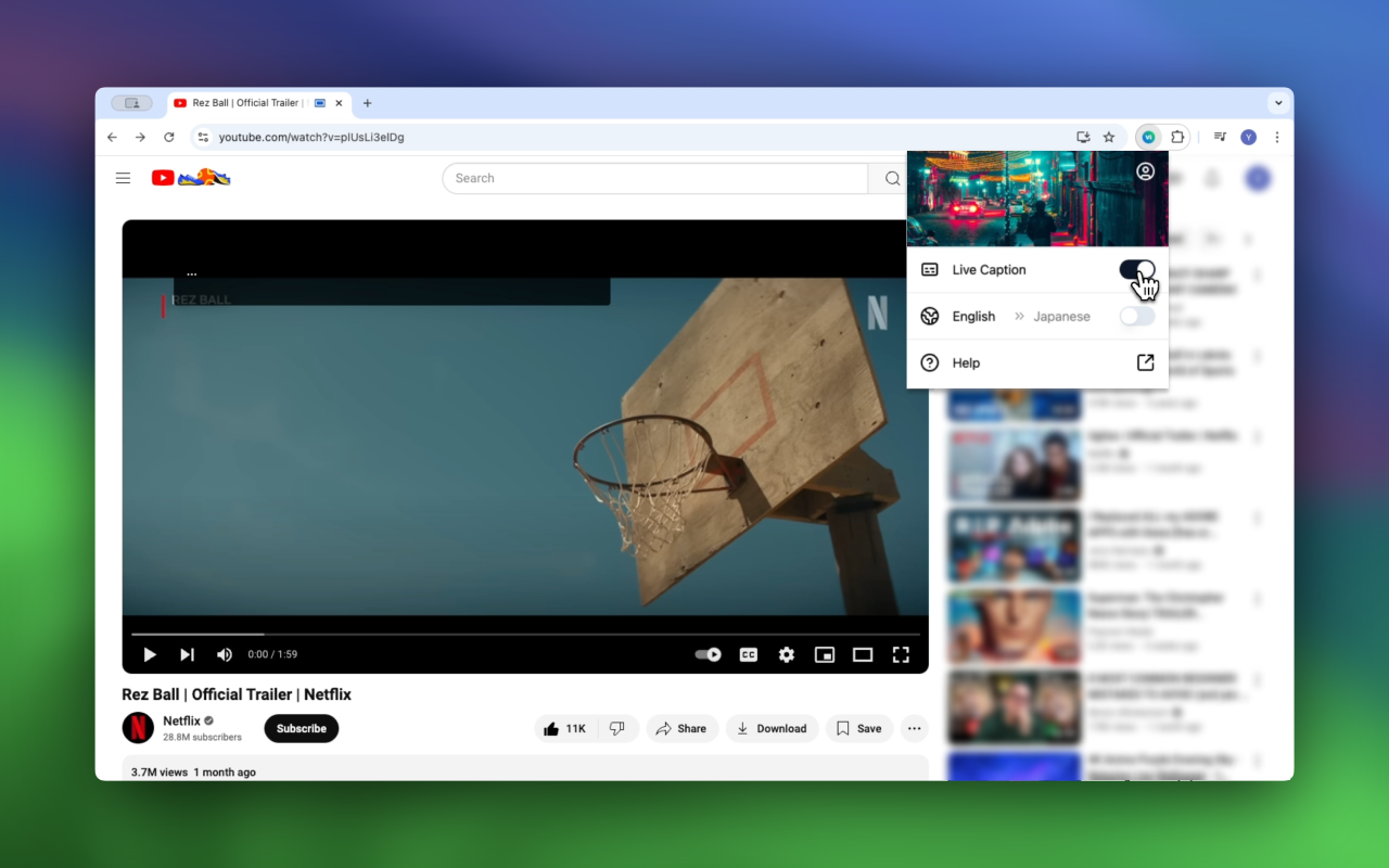 Vi Subtitle：为任意网页添加实时字幕 chrome谷歌浏览器插件_扩展第4张截图