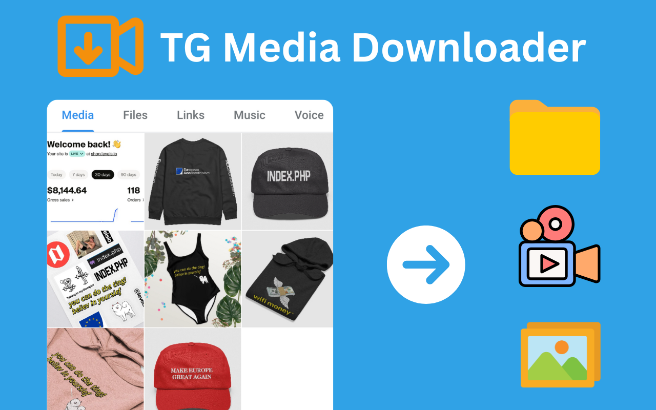 TG Media Downloader - Telegram 下载器 chrome谷歌浏览器插件_扩展第1张截图