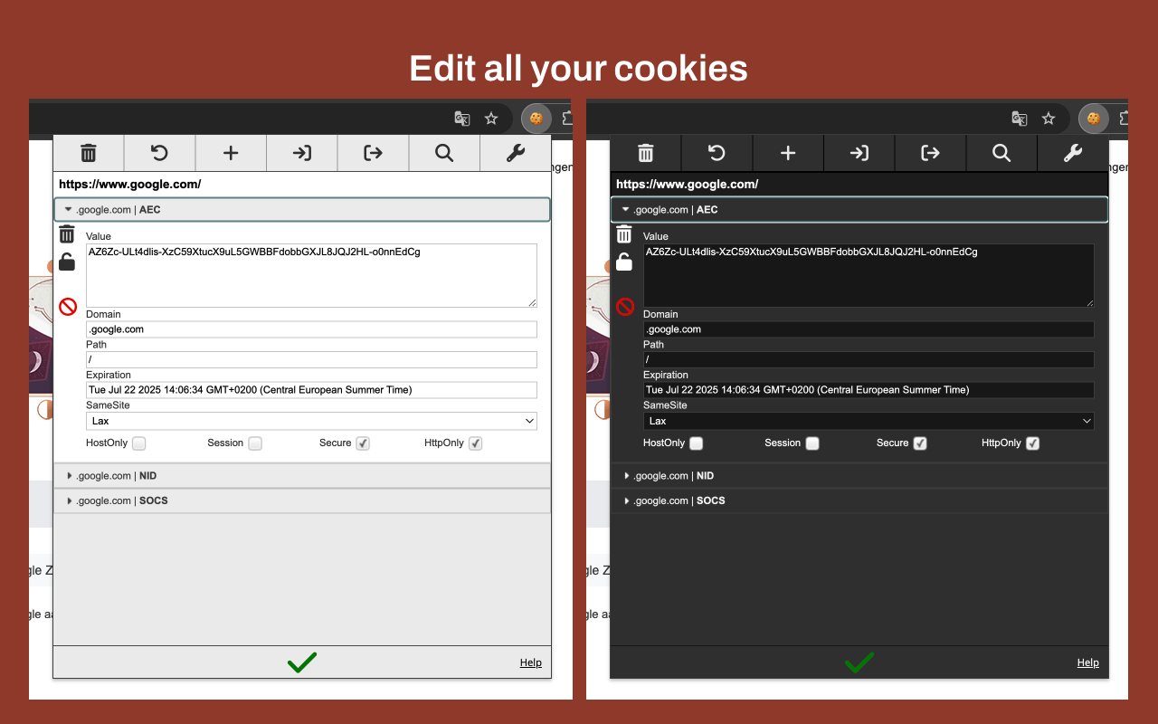 EditThisCookie (fork) chrome谷歌浏览器插件_扩展第5张截图