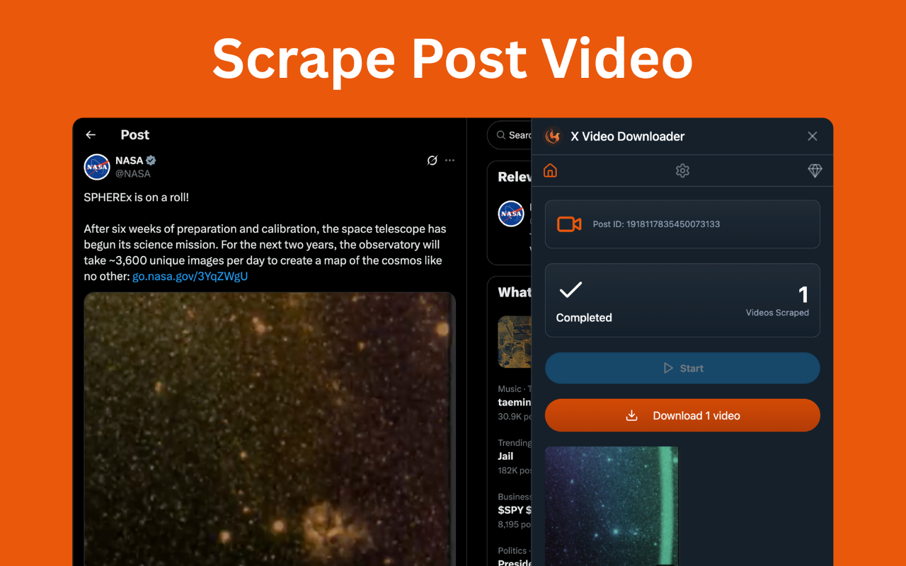 X Video Downloader - Twitter Video Downloader chrome谷歌浏览器插件_扩展第4张截图