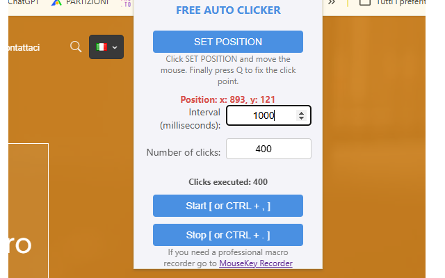 Auto Clicker chrome谷歌浏览器插件_扩展第1张截图