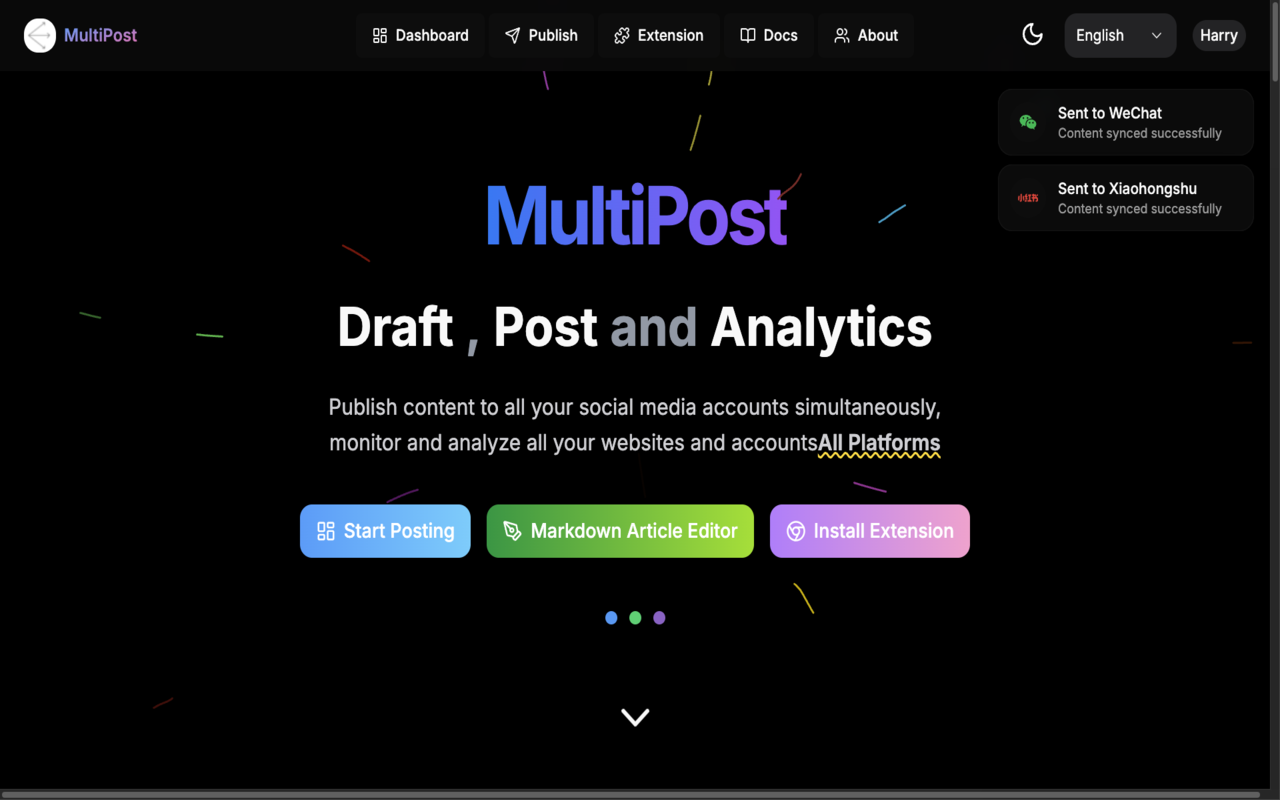 MultiPost chrome谷歌浏览器插件_扩展第1张截图