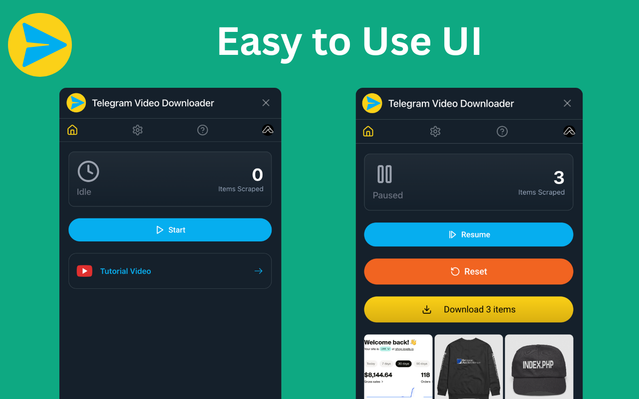 Telegram Video Downloader - TG Downloader chrome谷歌浏览器插件_扩展第2张截图