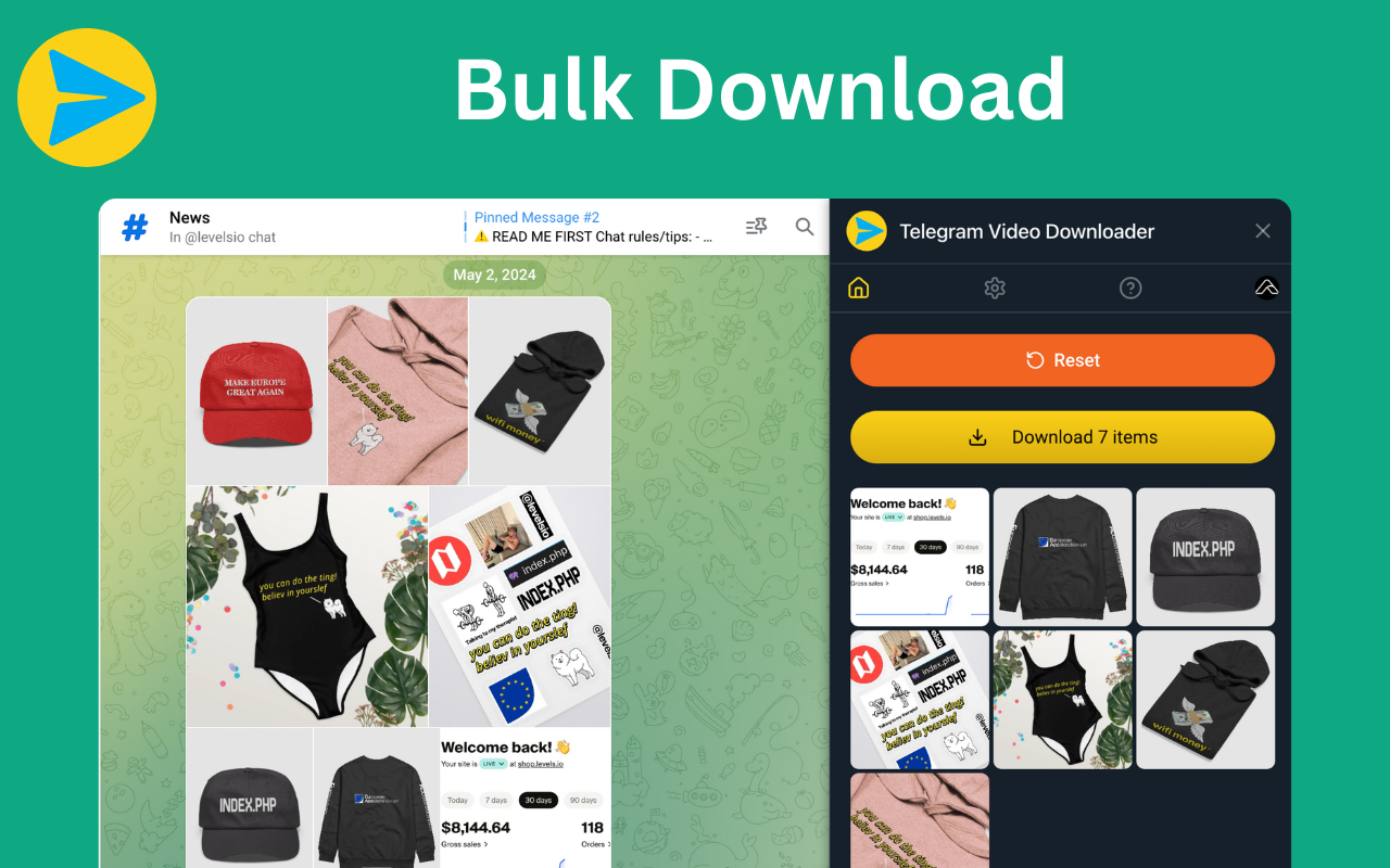 Telegram Video Downloader - TG Downloader chrome谷歌浏览器插件_扩展第3张截图