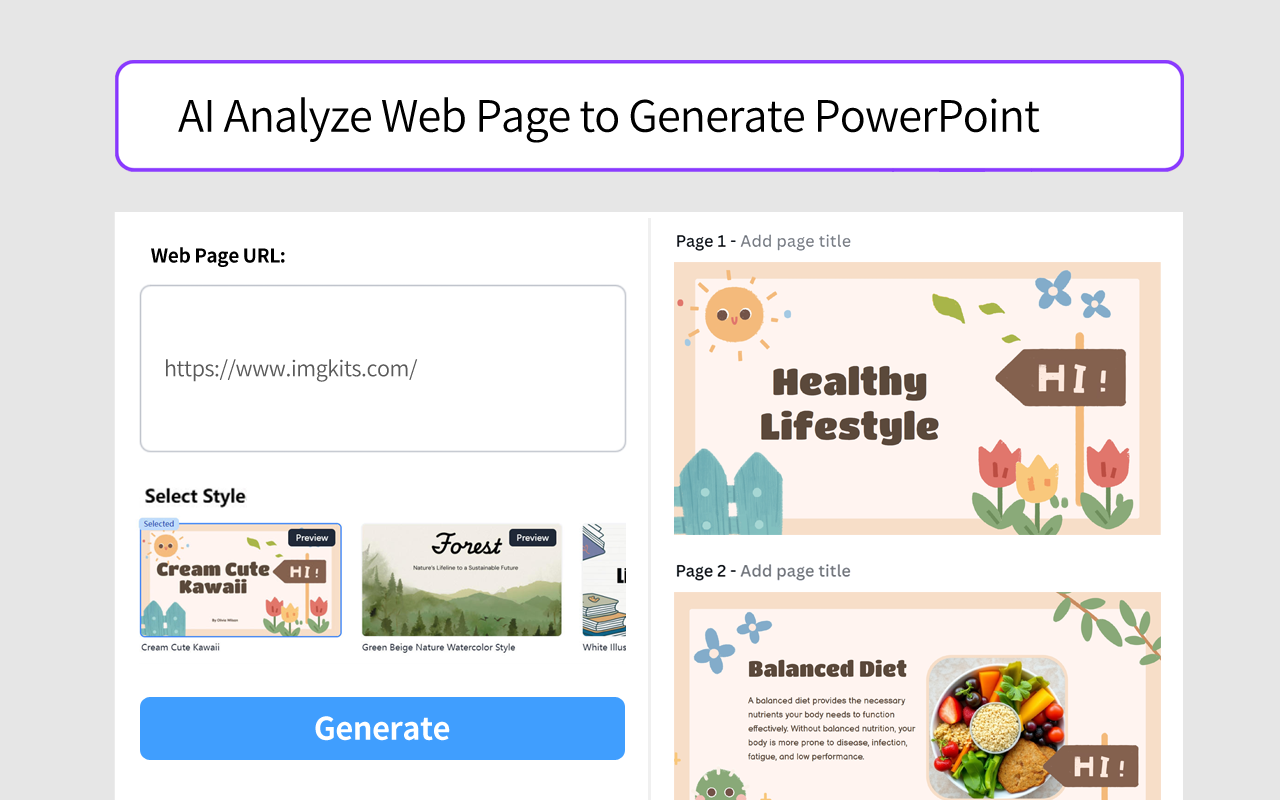 AI PowerPoint Maker - 将文本、视频、PDF、网页转换为 PPT chrome谷歌浏览器插件_扩展第3张截图