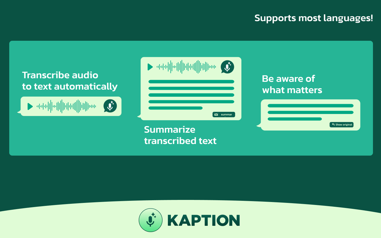 WhatsApp Web 中使用 ChatGPT 将音频转文字 chrome谷歌浏览器插件_扩展第3张截图