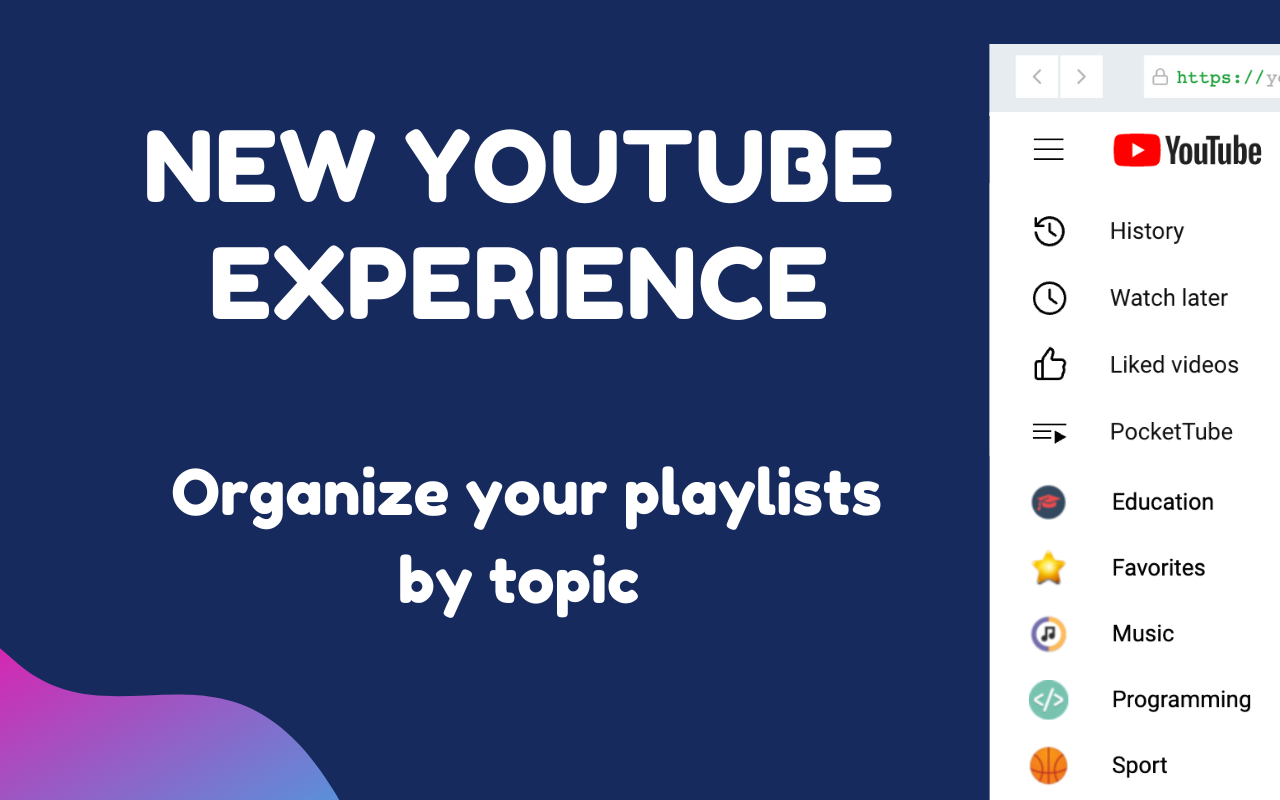 PocketTube: Youtube PlayList Manager chrome谷歌浏览器插件_扩展第4张截图