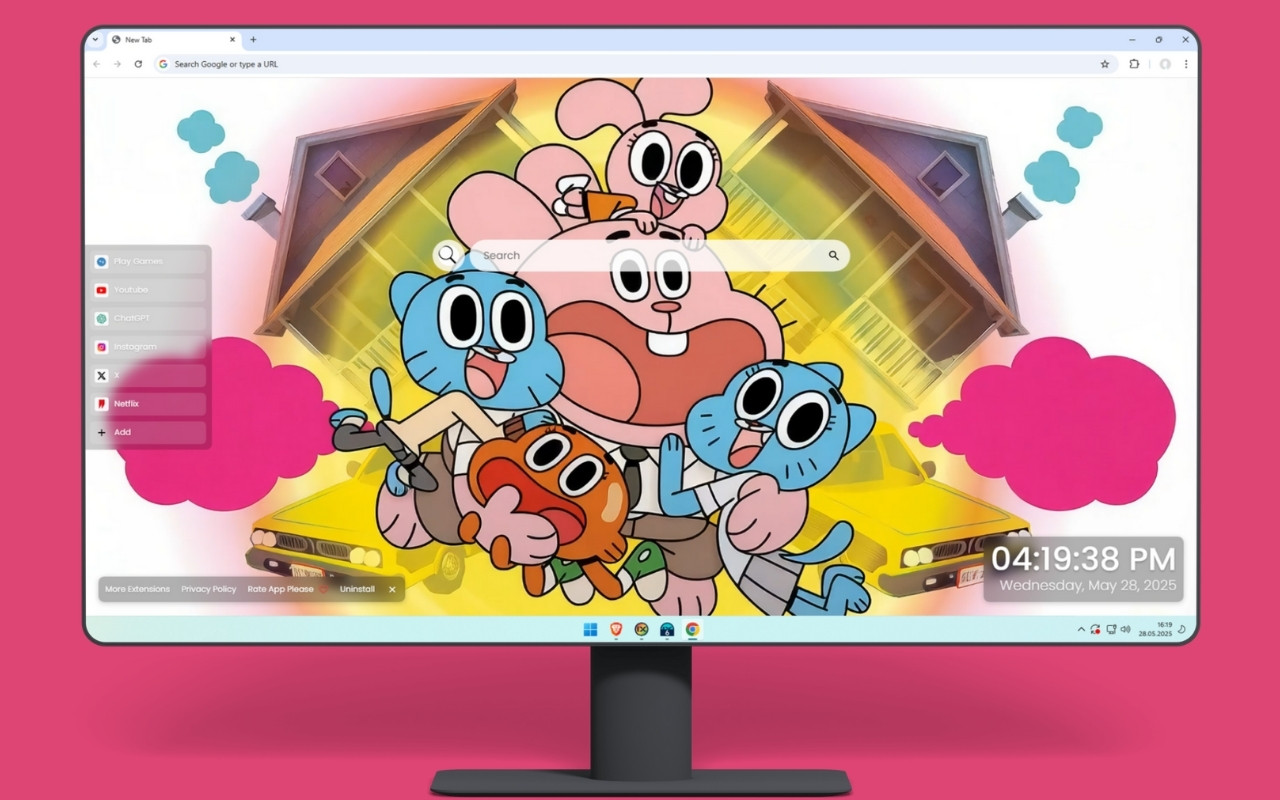 Gumball Live Wallpaper chrome谷歌浏览器插件_扩展第2张截图
